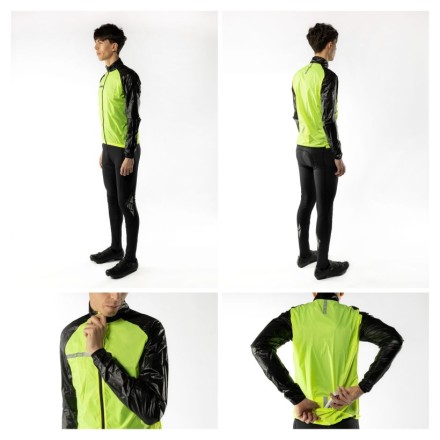 bunda FORCE WINDPRO neprofuk, fluo-černá M