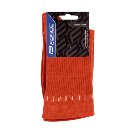 ponožky FORCE SNAP, oranžové L-XL/42-46