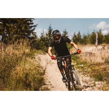dres FORCE MTB MOUNT krátký rukáv, černý XXL