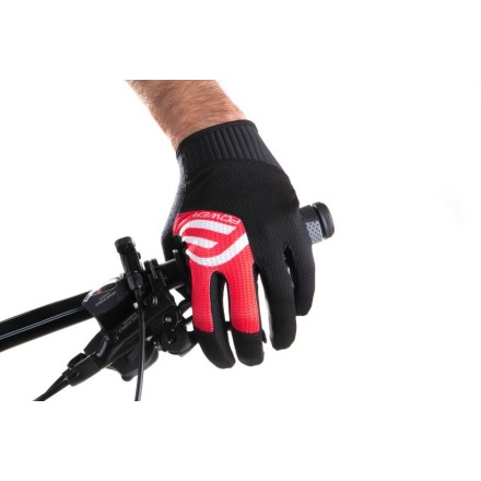 rukavice FORCE MTB POWER, černo-červené XXL