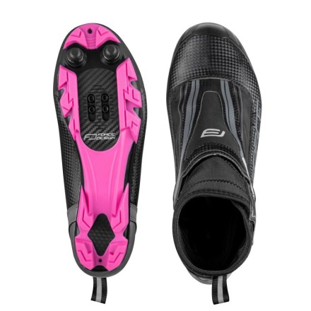 tretry zimní FORCE MTB ICE21 LADY, černo-růž 38