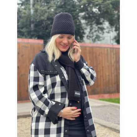 cepice zimní FORCE GLEE, pletená, cerná