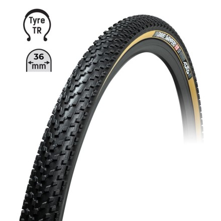 plášť TUFO Gravel SWAMPERO 700x36C, bezduš.črn/béž