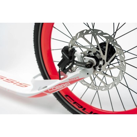 Crussis koloběžka Cobra Sport 4.2-5 bílá/růžová