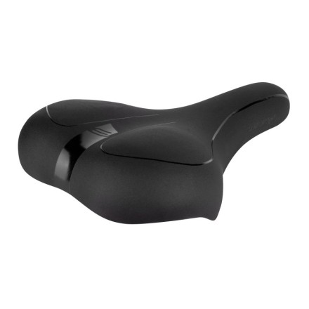 sedlo FORCE COMFORT GEL pánské turistické, černé