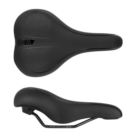 sedlo FORCE COMFORT GEL pánské turistické, černé