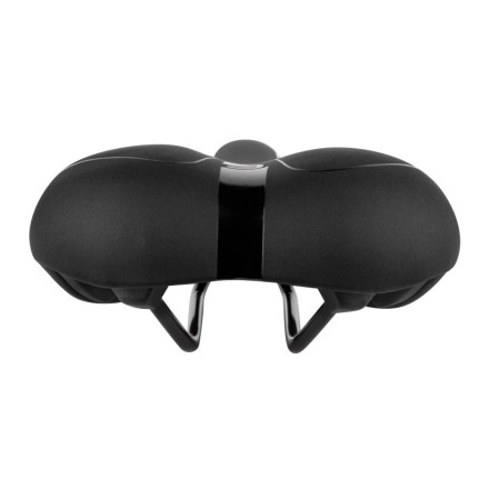 sedlo FORCE COMFORT GEL pánské turistické, černé