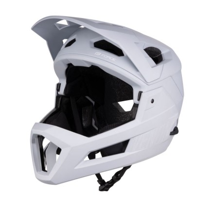 přilba FORCE VENOM downhill, šedá L-XL