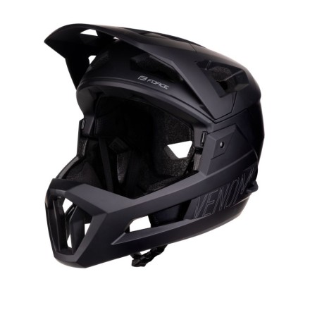 přilba FORCE VENOM downhill, černá L-XL
