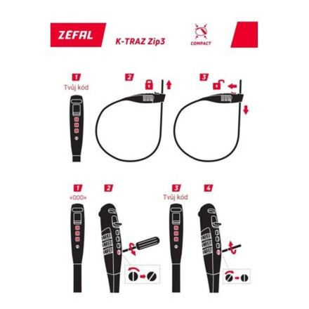 Zefal zámek K-Traz ZIP