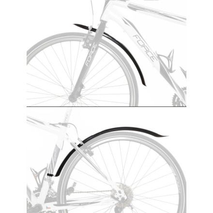 blatníky FORCE 24 - 28" SPORT, plast, černé
