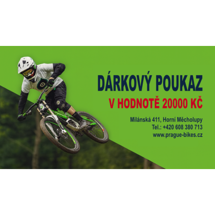 Dárkový poukaz pro cyklistu v hodnotě 20000,-