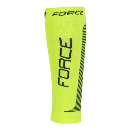 ponožky-kompresní návleky FORCE, fluo-cerné S-M