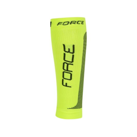 ponožky-kompresní návleky FORCE, fluo-cerná L-XL
