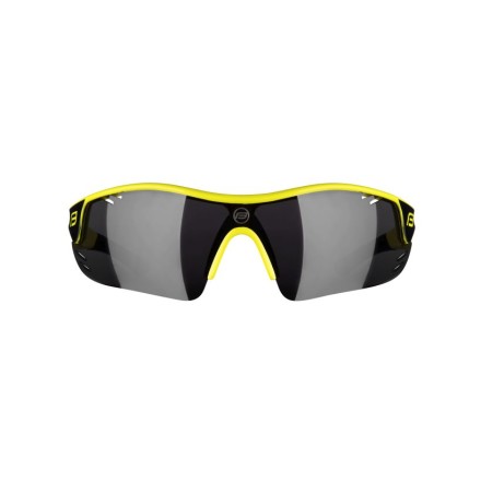 brýle FORCE RACE PRO fluo, cerná laser skla