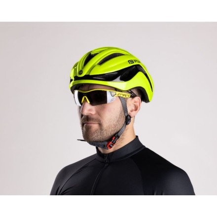 brýle FORCE RACE PRO fluo, cerná laser skla