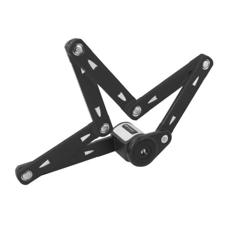 zámek F FOLD skládací 80 cm, 6 článků, černý+držák