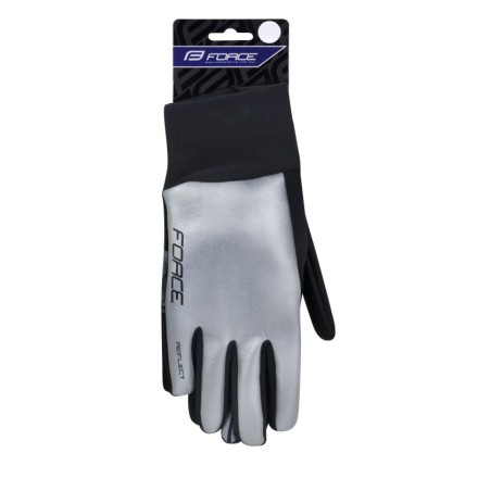 rukavice FORCE REFLECT, celoreflexní L