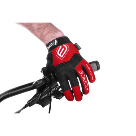 rukavice FORCE MTB AUTONOMY, červené S