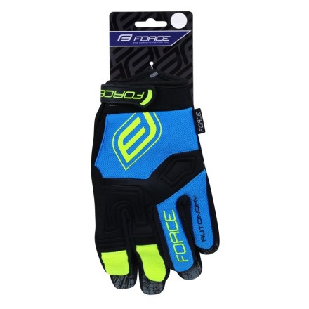 rukavice FORCE MTB AUTONOMY, černo-modré M