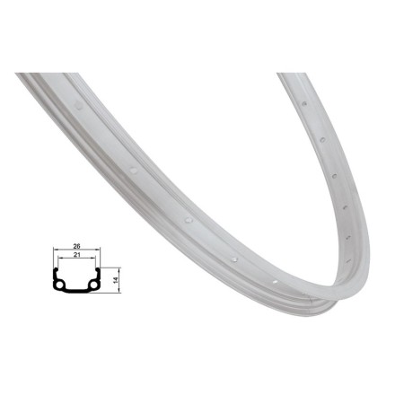 ráfek REMERX RMX21 540x21, 36děr, stříbrný