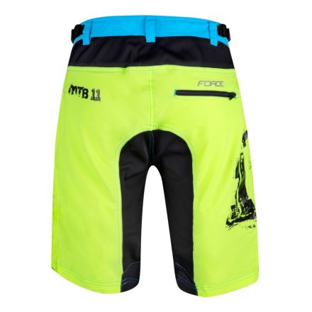 kraťasy F MTB-11 odnímatelná vložka, fluo XS