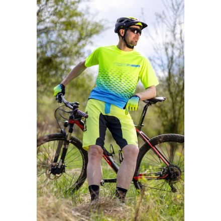 kraťasy F MTB-11 odnímatelná vložka, fluo XS