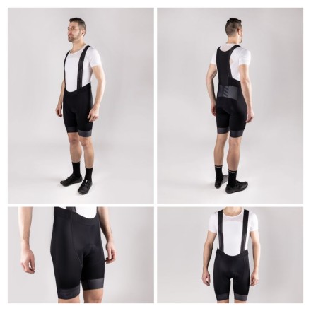 kraťasy F FASHION se šráky a vložkou,črn-šedé XS