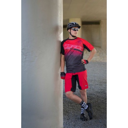 kratasy F MTB-11 s odnímatelnou vložkou,crvn XXL