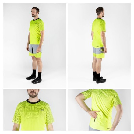 dres FORCE CITY, fluo-černý M