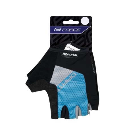 rukavice F DARTS gel bez zapínání,modro-šedé S