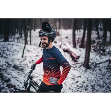 rukavice FORCE MTB ANGLE letní, šedo-černé S