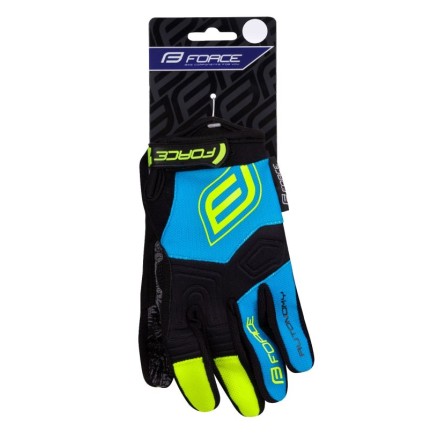 rukavice FORCE KID MTB AUTONOMY, černo-modré M
