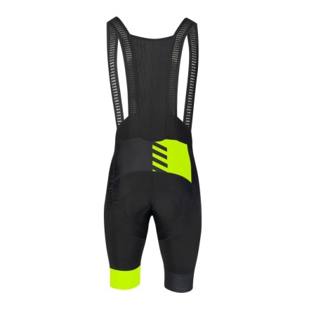 kraťasy F FASHION se šráky a vložkou,črn-fluo S