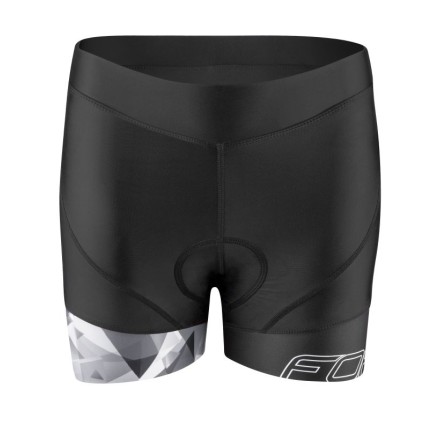 kraťasy F MINI LADY do pasu s vložkou, črn-šedé M