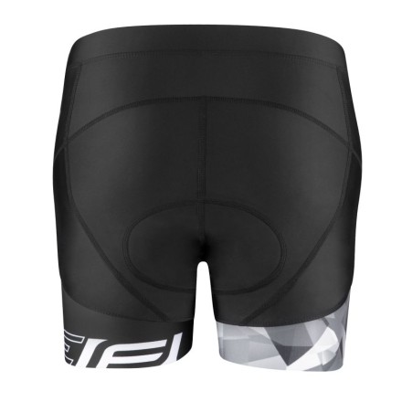 kraťasy F MINI LADY do pasu s vložkou, črn-šedé S