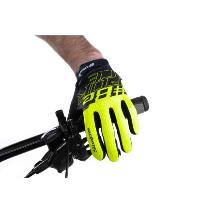 rukavice FORCE MTB SWIPE letní,černo-fluo XL