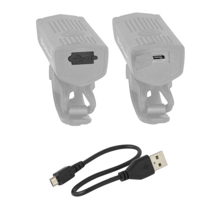 světlo přední FORCE DOT 300LM USB, černé